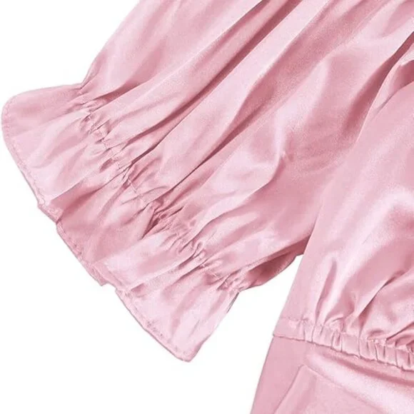 🎀 Pink Satin Bow-Back Crop Top | Small | NWT | Coquette - Picture 4 of 5